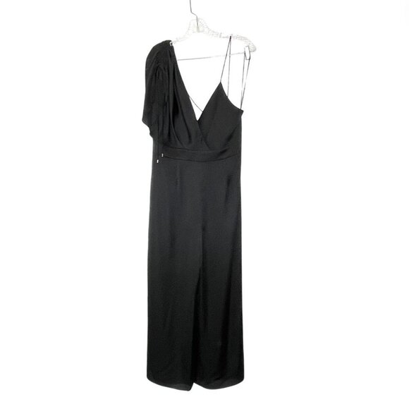 KEEPSAKE THE LABEL Black Asymmetric Uncovered Jumpsuit Size Large - Picture 6 of 13